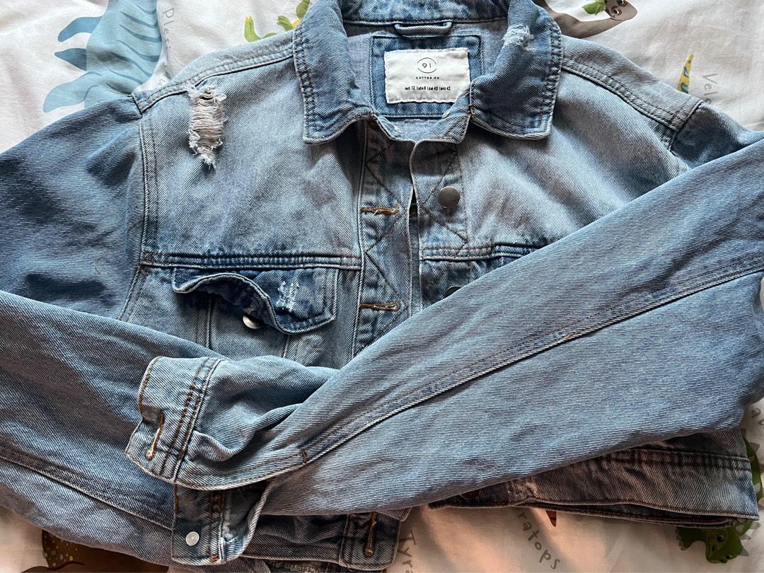 Highway jeans cropped denim hot sale jacket