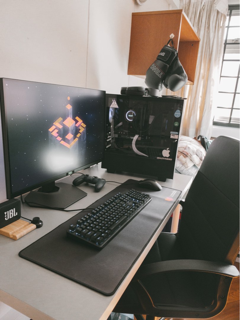 Gaming desktop pc with monitor computers tech desktops on carousell