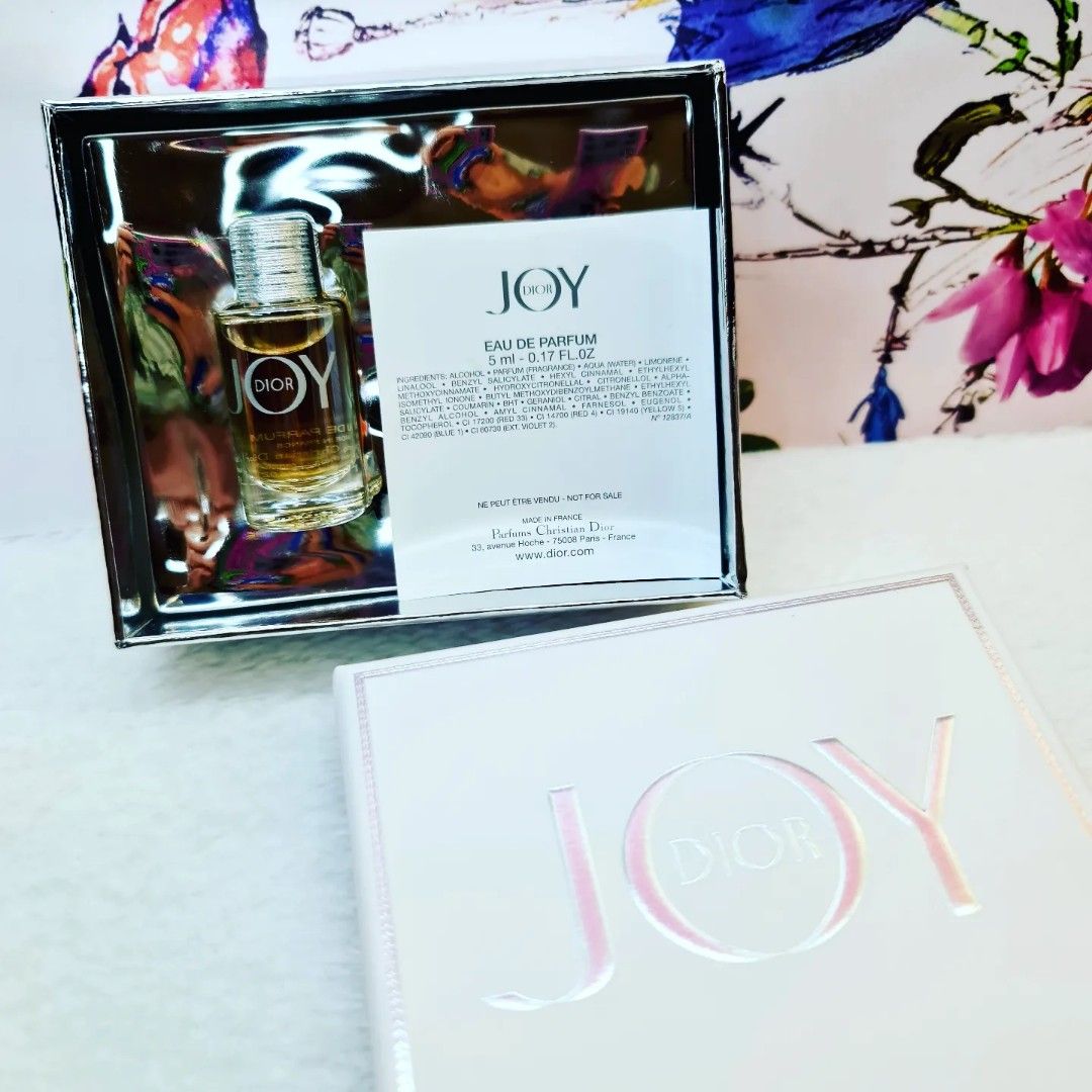 DIOR JOY EDP MINIATURE PERFUME 5ML LIMITED EDITION BOX Beauty
