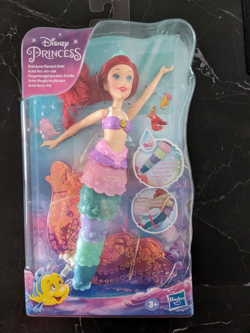 Rainbow reveal ariel 2025 doll