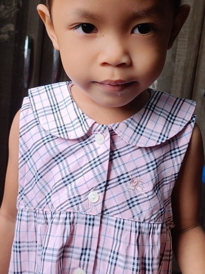 Burberry dress for toddlers clearance
