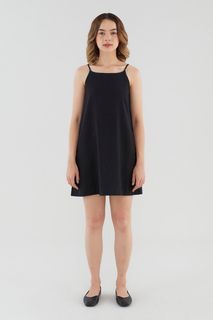 Editor’s Market Mini Swing Dress in Black