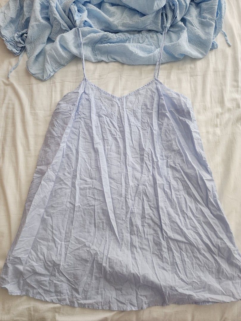 ELOQUII plus size baby blue dress, Women's Fashion, Dresses & Sets