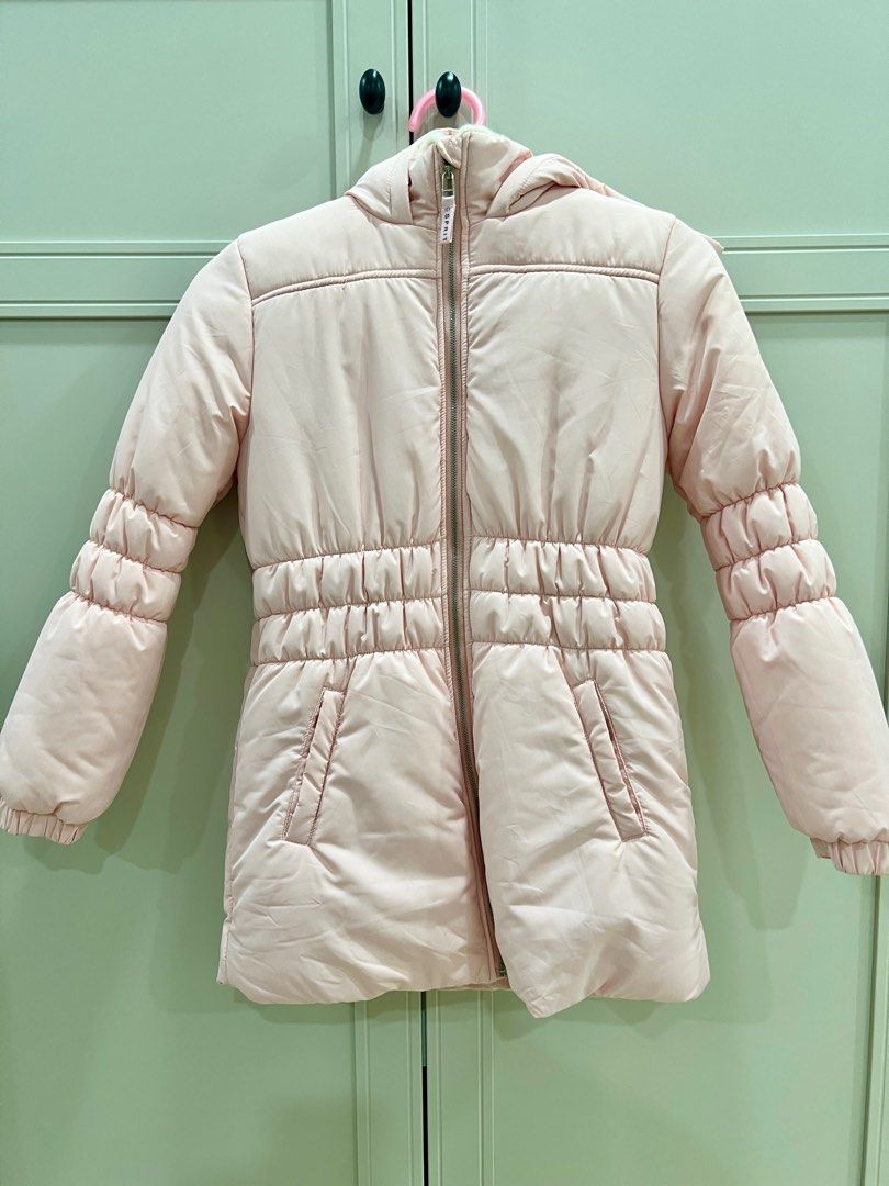 Pastel pink winter coat store