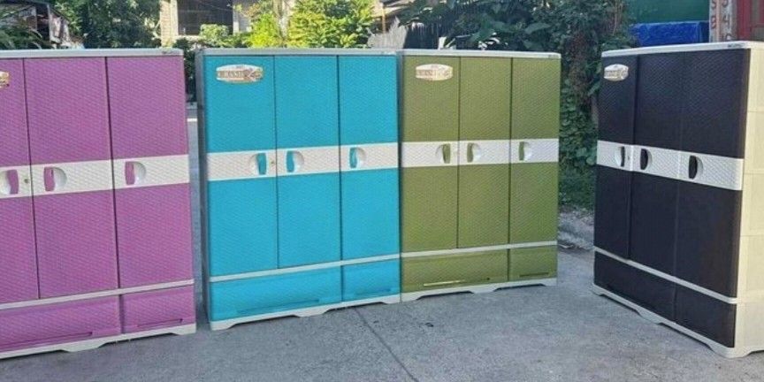 3 Doors Cabinet by Zooey (Category: Home Improvement Tools & Accessories) located in Quezon City. Submitted by shie_123 (Listing ID 1276316384, Image 3). Description: 3 Door Extra Large Family Rattan Cabinet by zooey ganda neto mga momsh 😊😱 quality brandnew latest design Php3, 299.oo only ‼️BIG DISCOUNT FOR BULK ORDER ‼️ Location : Novaliches Qc Fast Delivery -COD 🚚🚚🚚 plus shipping fee available color: Green , Pink , Brown, blue.