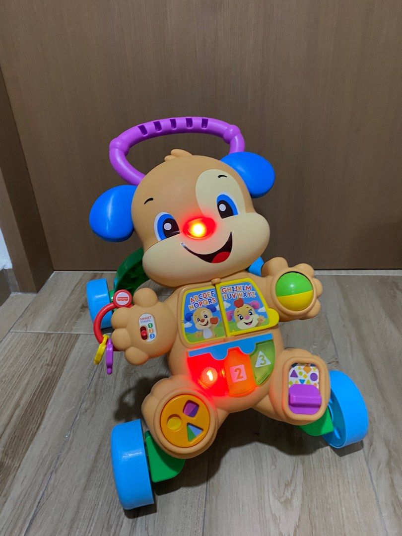 Fisher Price Baby Walker dog bilingual Spanish Babies Kids Infant Playtime on Carousell