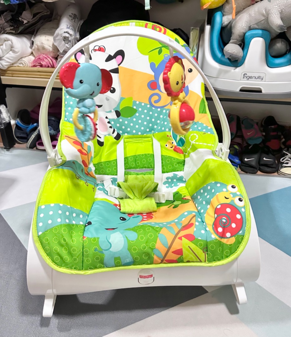 Fisher price rainforest friends newborn to toddler portable store rocker