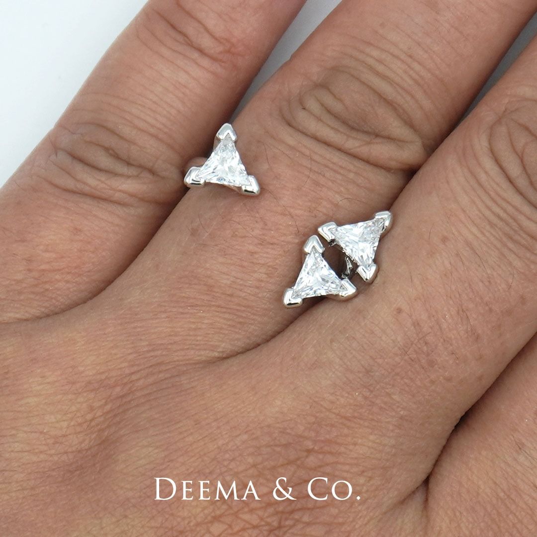 Marquise and discount trillion diamond ring