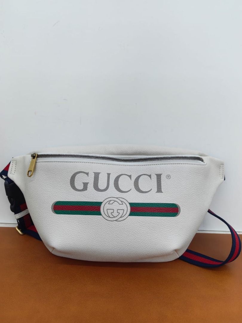 Gucci fanny pack white sales