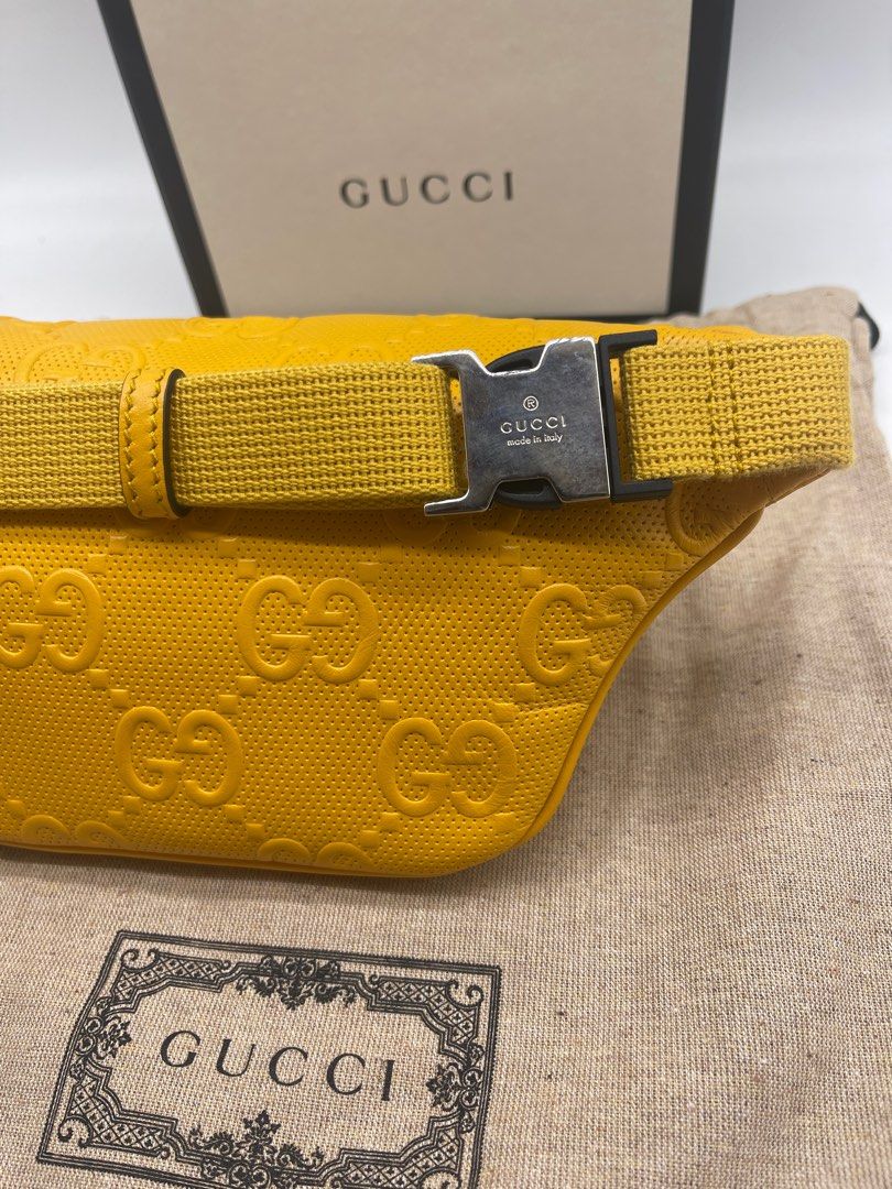 Gucci embossed belt new arrivals