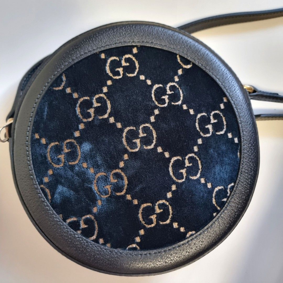 Gucci GG round velvet crossbody bag Luxury Bags Wallets on