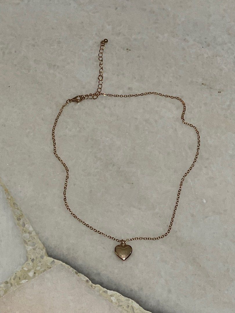 Gold picture charm on sale necklace