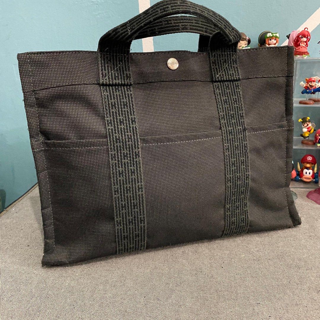 Hermes canvas tote bag discount price
