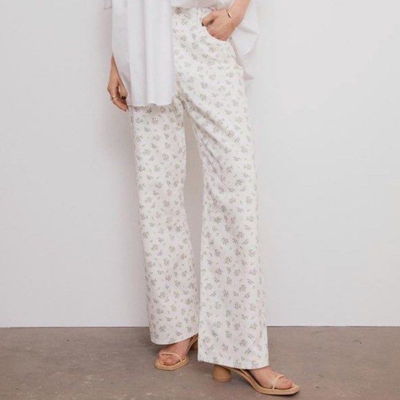 H&m floral best sale jeans