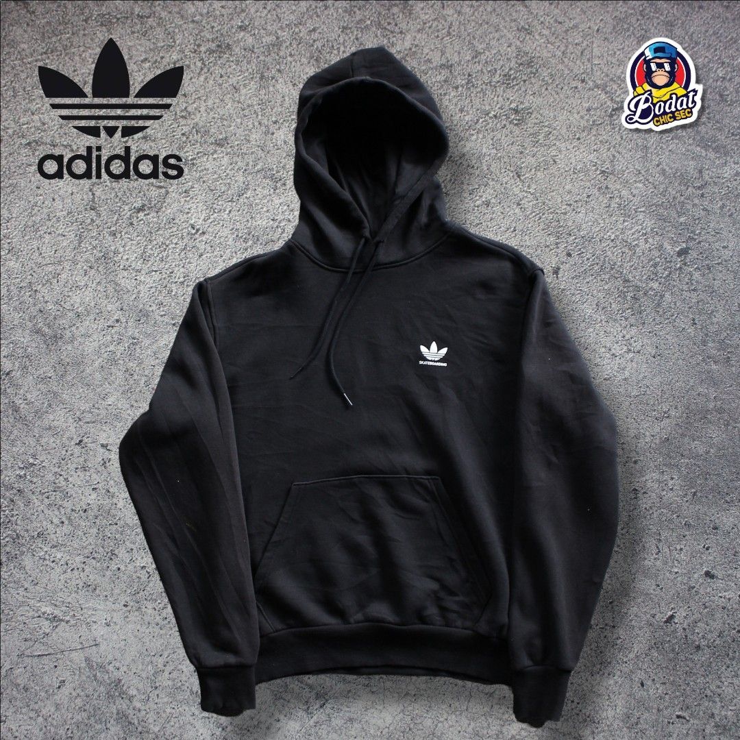 Hoodie adidas hitam top