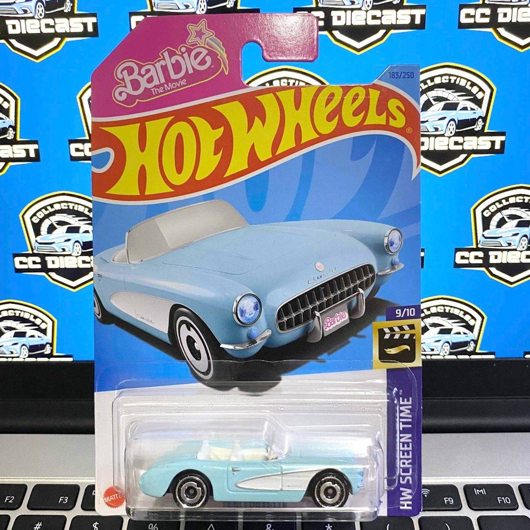 Hot Wheels Barbie 1956 Corvette, Hobbies & Toys, Toys & Games on Carousell