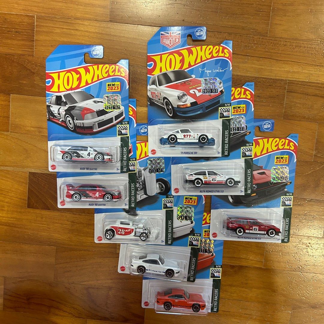 Hot Wheels FS 2023 Retro Racers & The 80s & Dream Garage & Factory