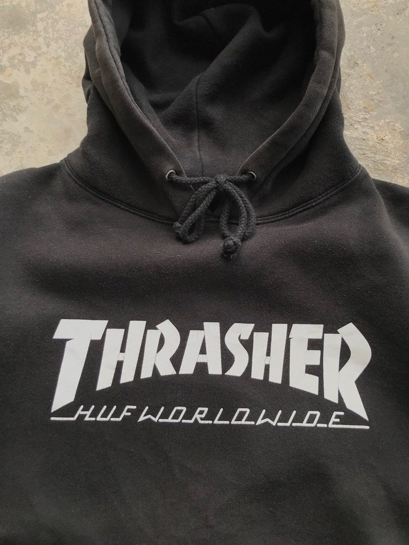 Huf x Thrasher hoodie Men s Fashion Tops Sets Hoodies on