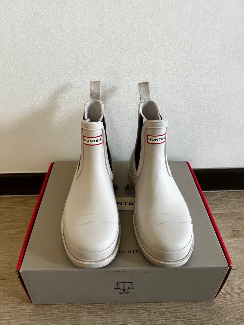 White hunter chelsea new arrivals boots