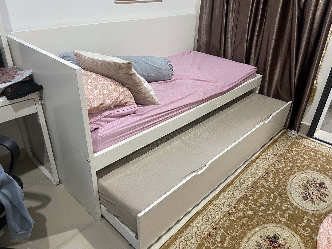 Ikea Odda Flaxa Twin Single Beds, Furniture & Home Living, Furniture