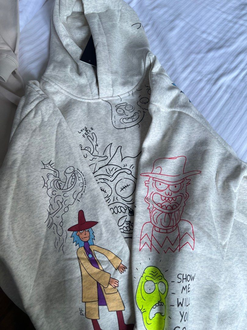 Kanye west x Rick and morty hoodie