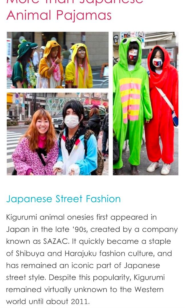 Japanese animal best sale pajamas