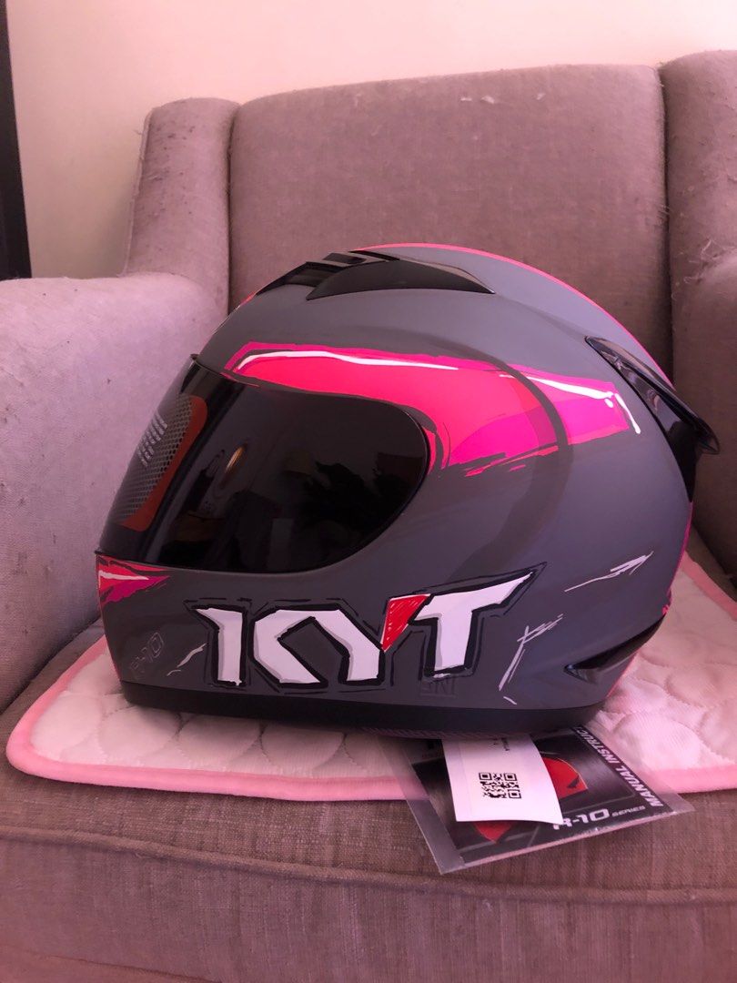 Helm kyt full face pink top