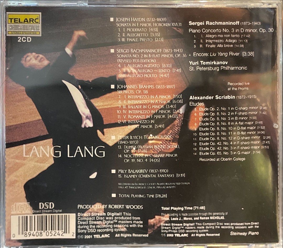LANG LANG RACHMANINOFF PIANO CONCERTO NO. 3 (2CD), Hobbies & Toys