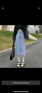 Latest Style Denim Long Skirt Fashion Korean Denim Skirt