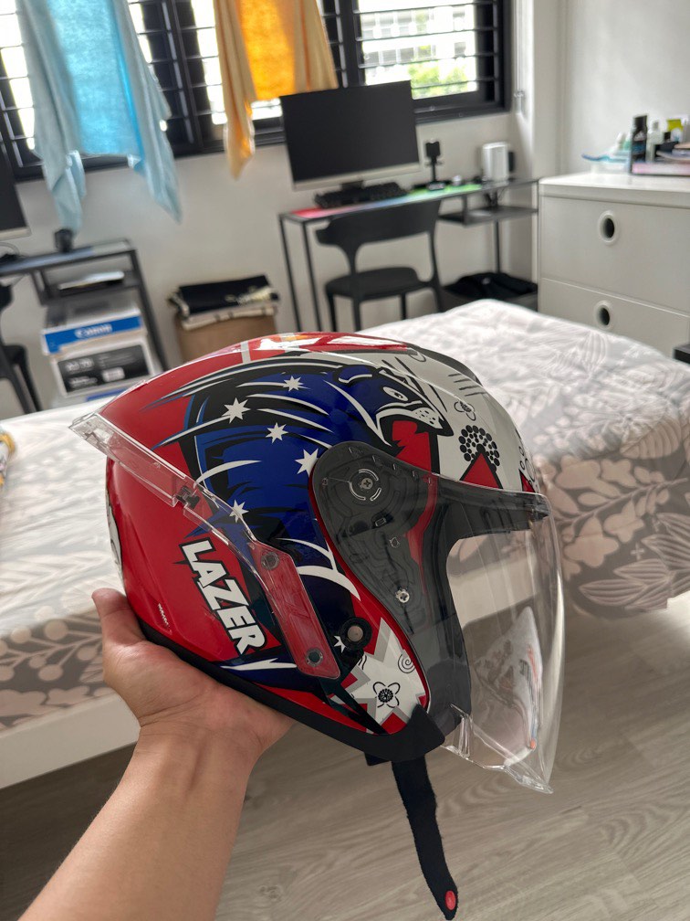 lazer helmet tasmania, Motorcycles, Motorcycle Apparel on Carousell