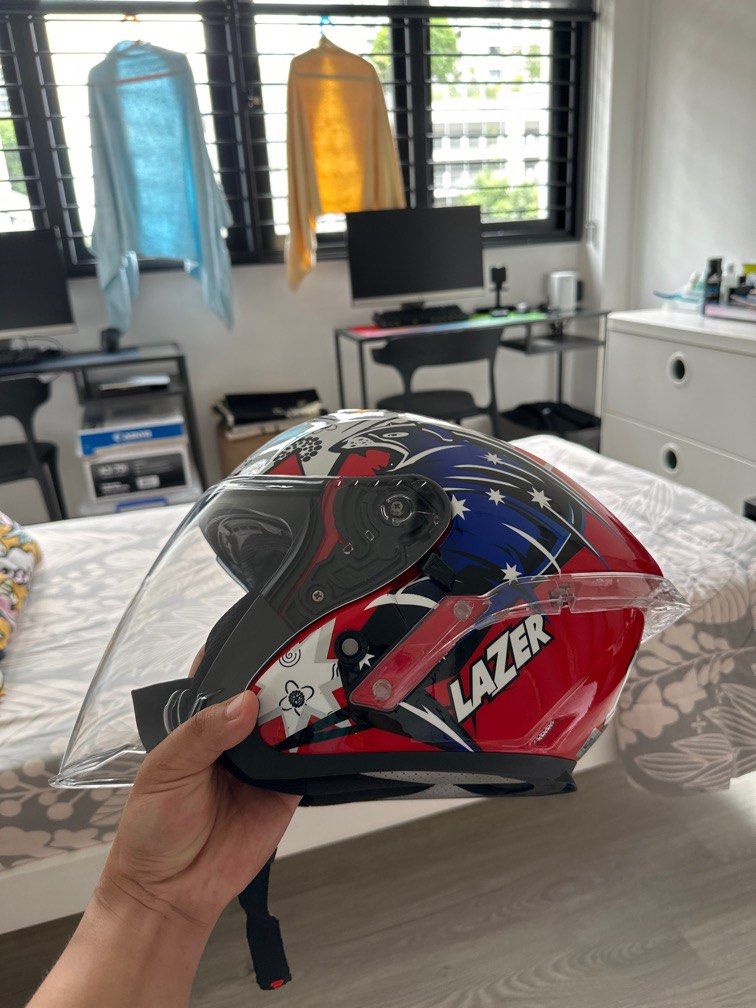 lazer helmet tasmania, Motorcycles, Motorcycle Apparel on Carousell