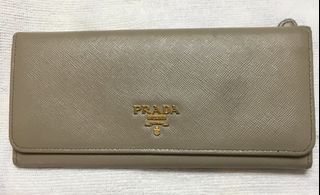 Long Leather Prada Cammeo Wallet