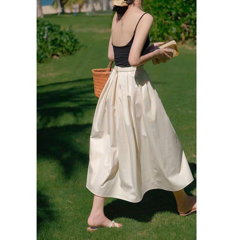 Long Midi Peplum Skirt Women s Fashion Bottoms Skirts on Carousell
