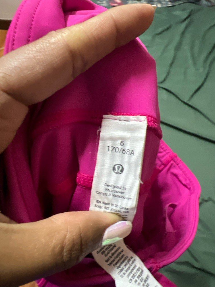 Lululemon fast and free 25” in sonic pink, Women's Fashion, Activewear on  Carousell