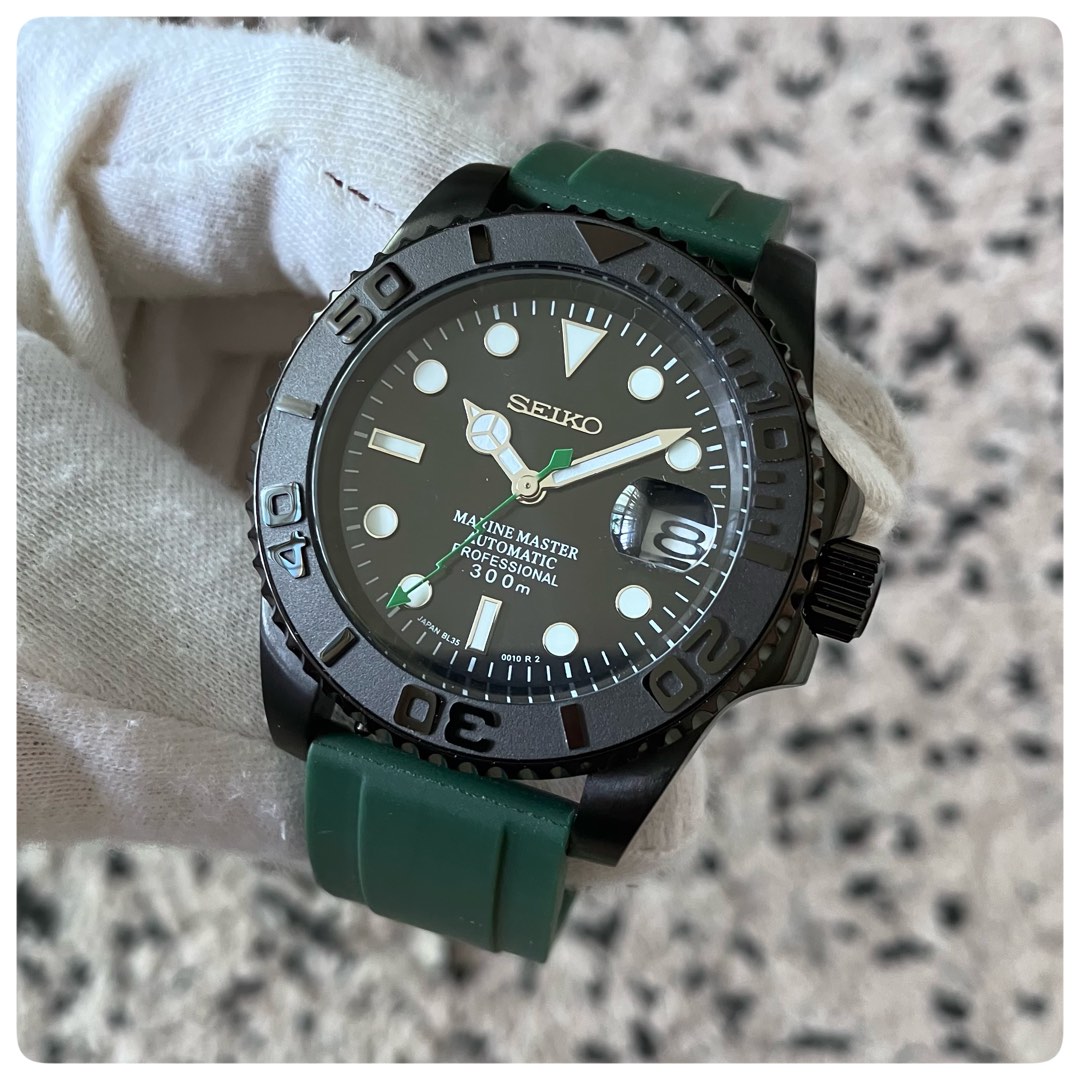 seiko green yacht master