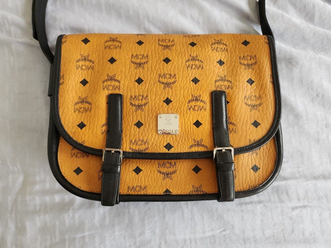 Mcm top flap bag