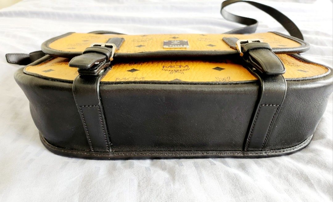 MCM Visetos Flap Messenger Bag Luxury Bags Wallets on Carousell