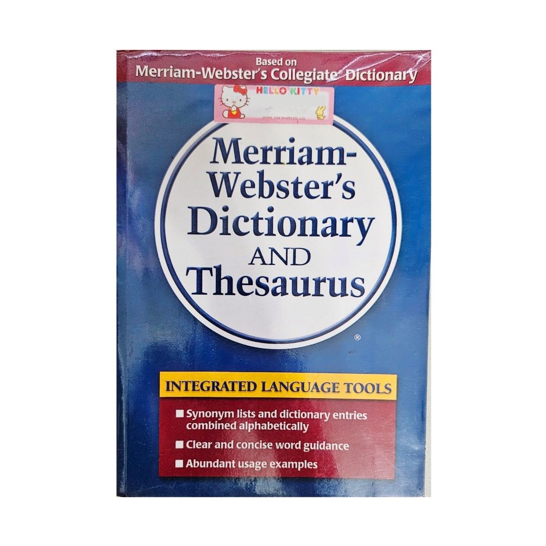 Merriam Webster Dictionary And Thesaurus Hobbies And Toys Books And Magazines Textbooks On Carousell 1687