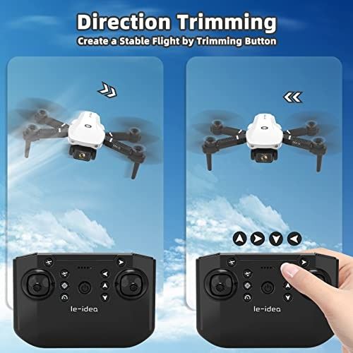 Mini Drones with Dual HD 720P Cameras WiFi FPV RC Quadcopter for