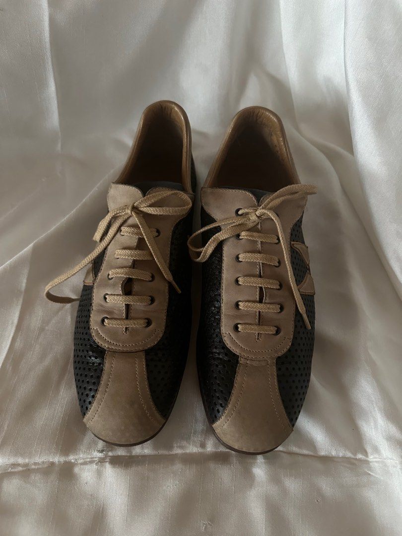 MORESCHI Mens Sz. 44/11US BLK. Leather Lace up Shoe Sneaker w/Rubber Sole  ITALY | eBay