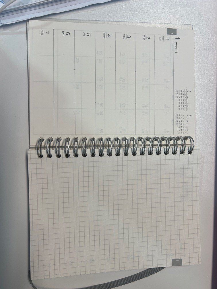 Muji 2024 Monthly Weekly Planner, Hobbies & Toys, Stationery & Craft