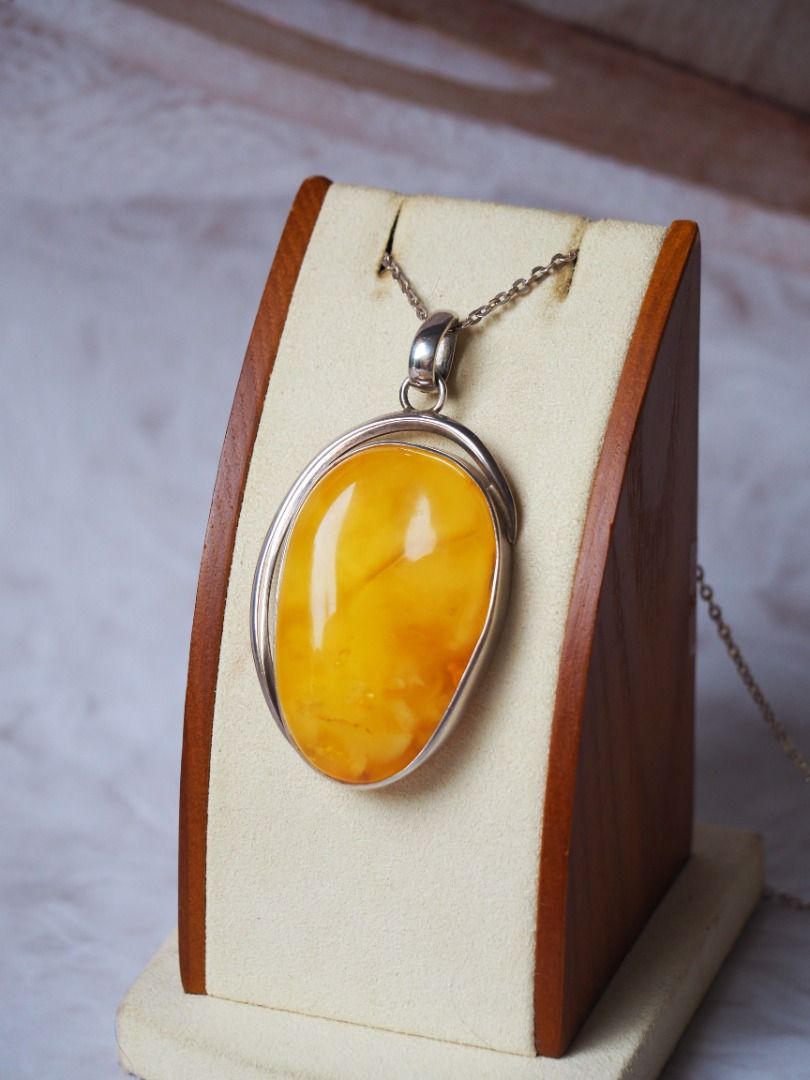 Raw sales amber pendant