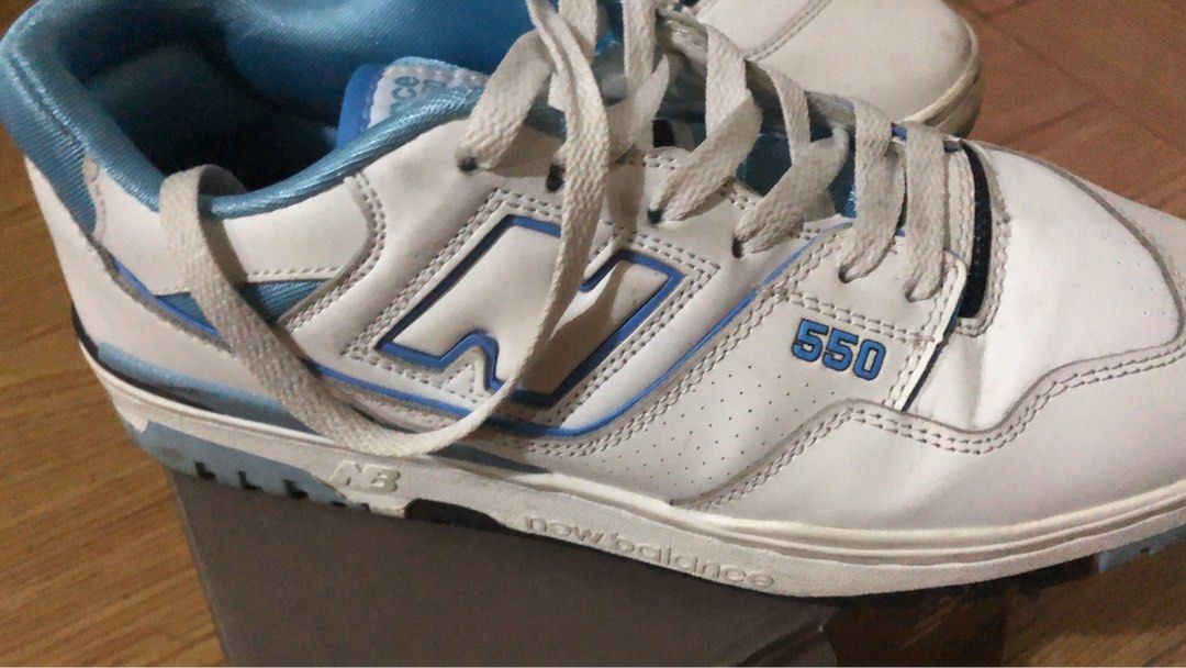 nb 550 (Category: Sneakers) located in Cavite. Submitted by _dashhh (Listing ID 1276306211, Image 3). Description: - size us 9.5, size 43 eu - top grade - 8.5/10 condition - mop: gcash, mod: lalamove, flash, gogoexp - rfs: hindi na masyado nagagamit - lp: 1k basta sure buyer at kunin agad.