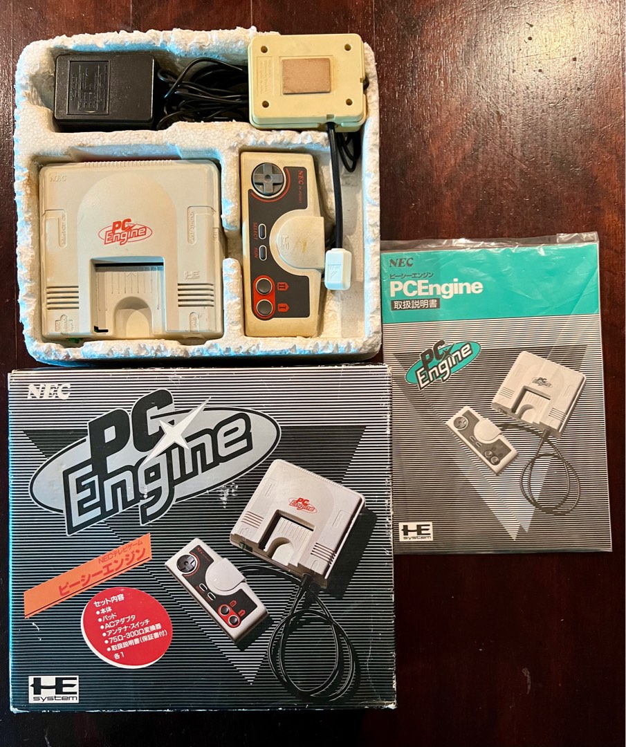 NEC PC Engine Console With Box and Manual, Video Gaming, Video Game
