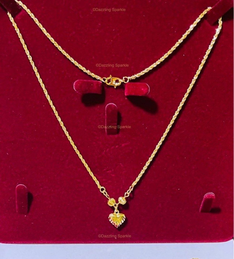 Chain with hot sale love pendant