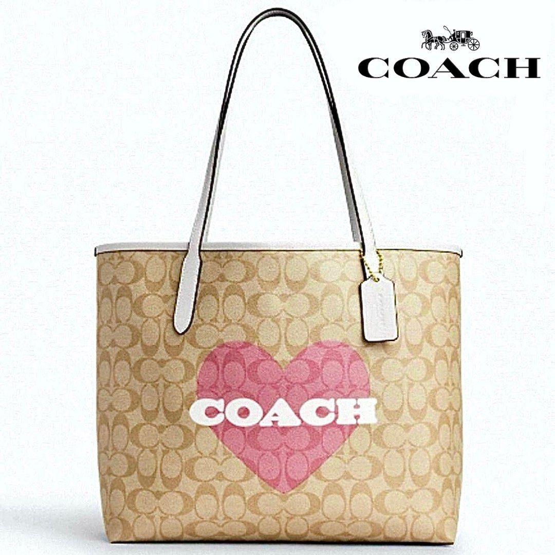 Coach signature cloth bags on sale