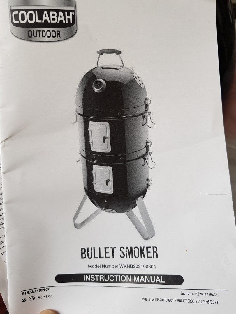 New Coolabah Heavy Steel Bullet Smoker Premium, high gloss, enamel