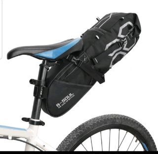 New Imported B-Soul Waterproof Bicycle Saddle Bag Bike Bag Under seat Bag Rainproof Mountain Road Bike Seat Bag Bicycle Bag Professional Cycling Accessories for MTB Road Shimano GT Cannondale Specialized Brompton Dahon Merida