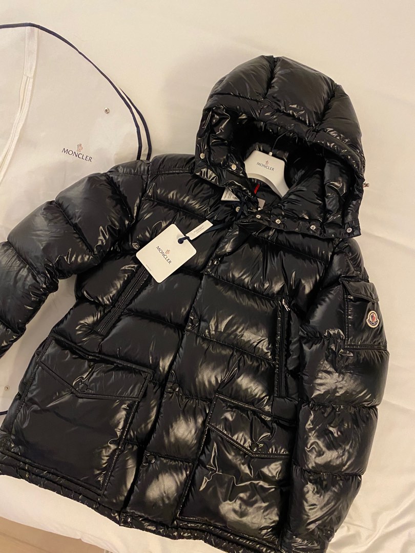 NEW Moncler Chiablese Giubbotto Black Down Jacket Size 3 IT FR