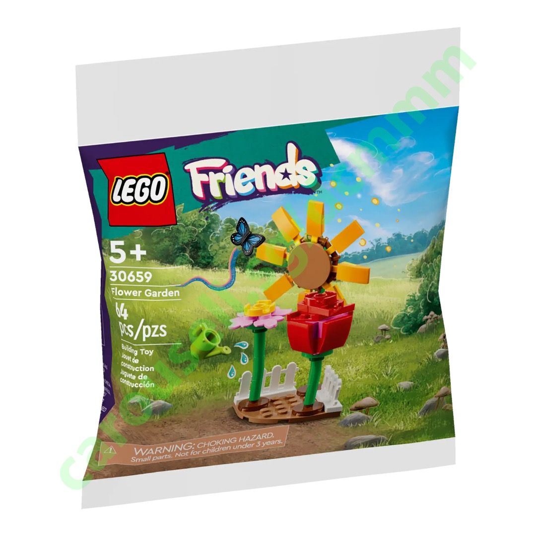 2 for 10 New Sealed LEGO Friends 30659 Flower Garden Polybag Watering Can Butterfly Daisy Rose Sunflower Poly Bag